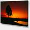 Designart - Sunset View in Tanzania - African Landscape Canvas Art Print